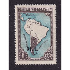 ARGENTINA SERVICIO OFICIAL GJ 343 ESTAMPILLA NUEVA MINT U$  9